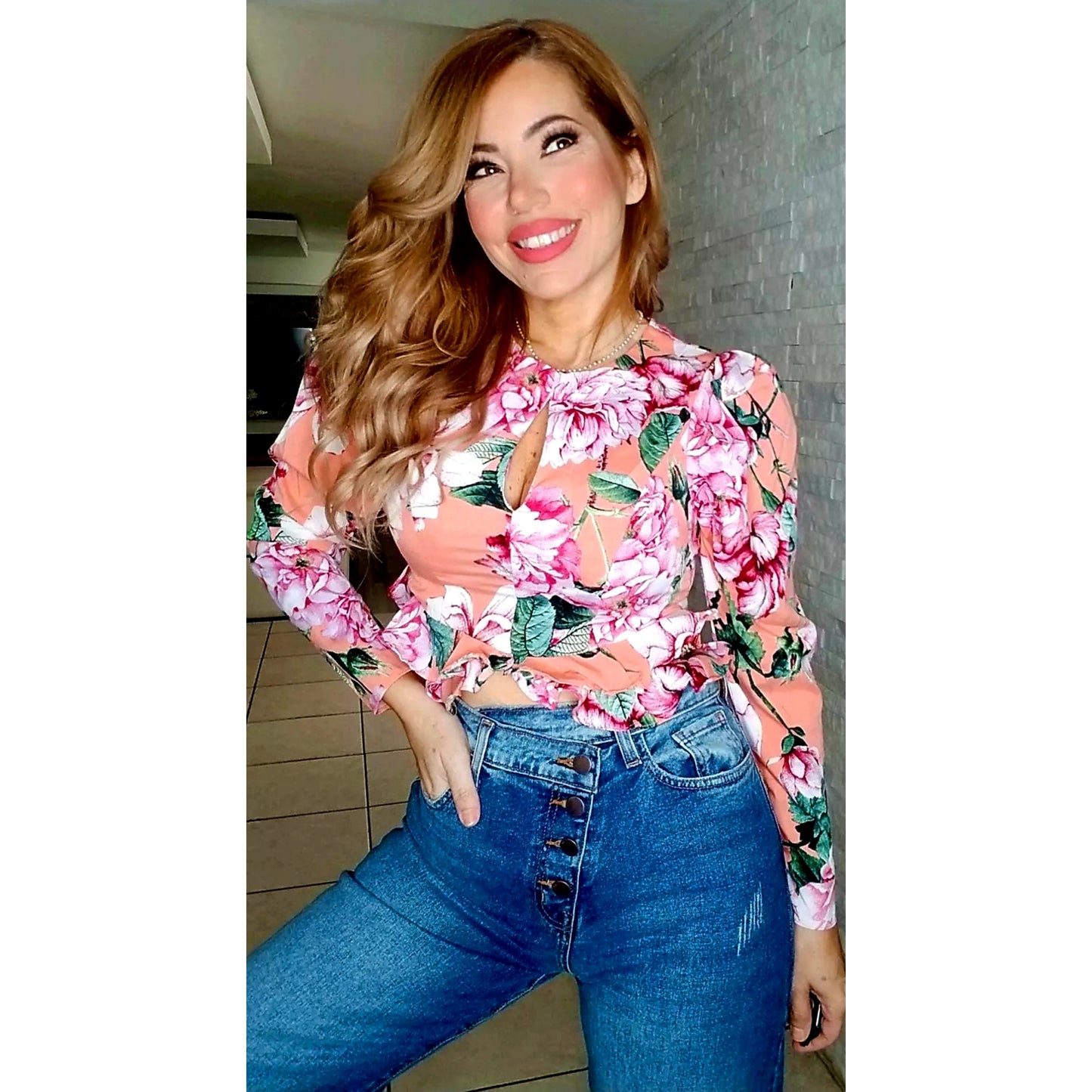 •Flower Bomb pink Blouse•