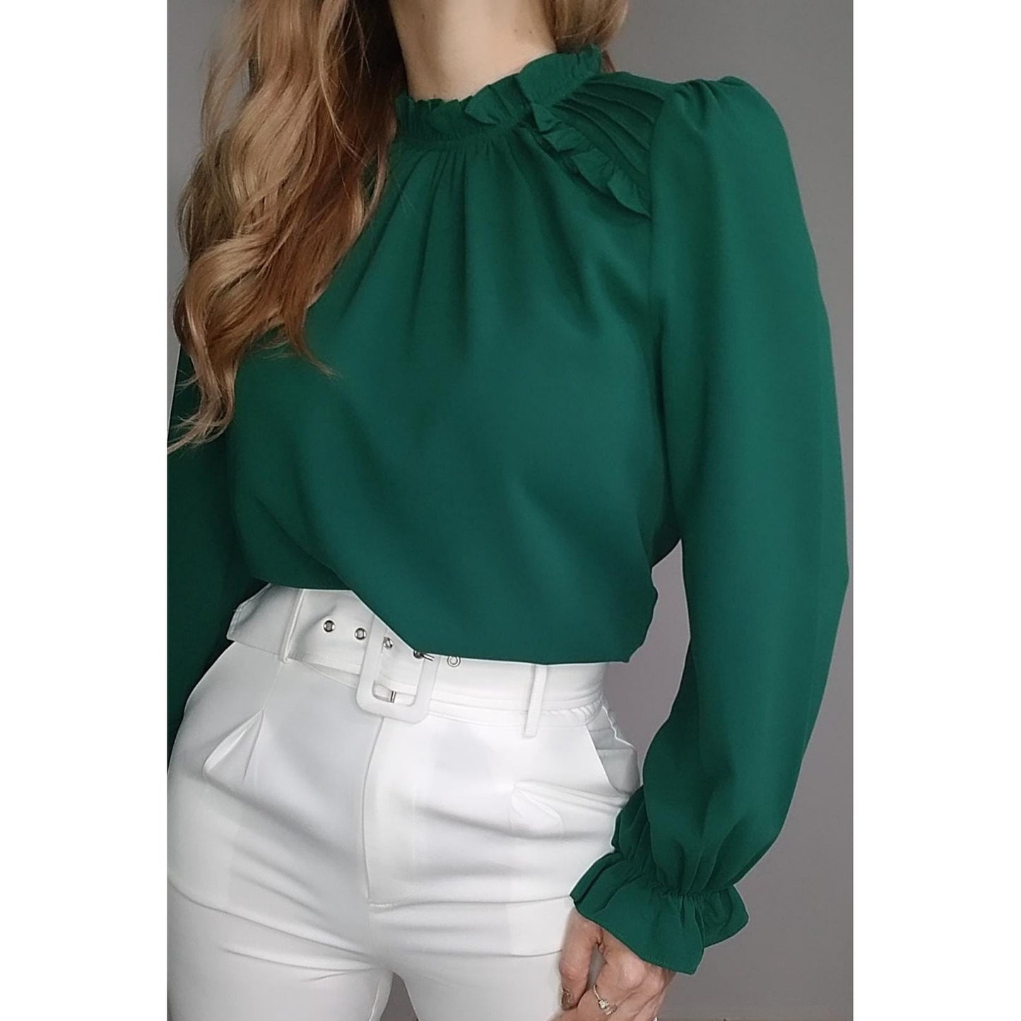 •Audrey pleated Blouse•