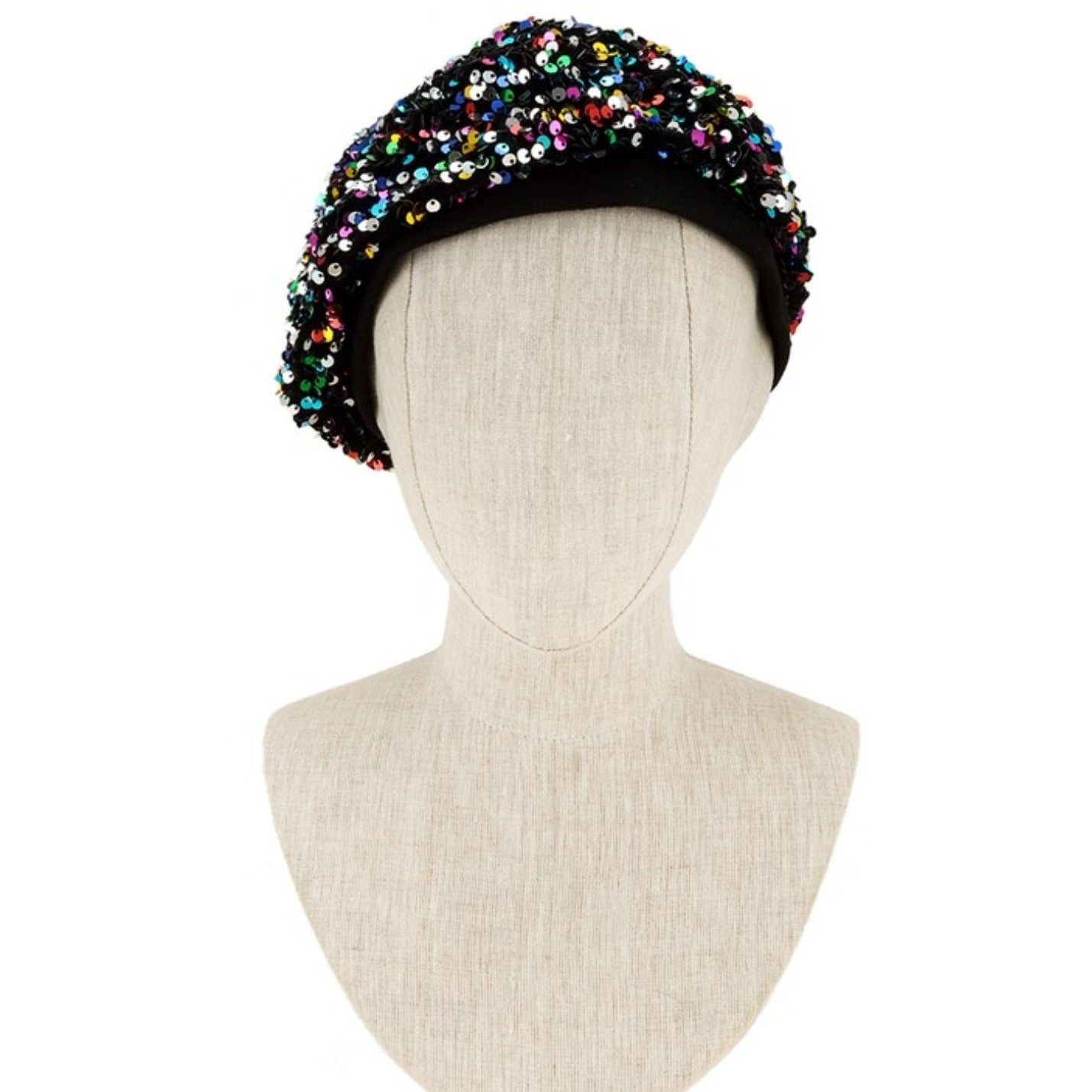 •Sparkly Party Sequin Beret•