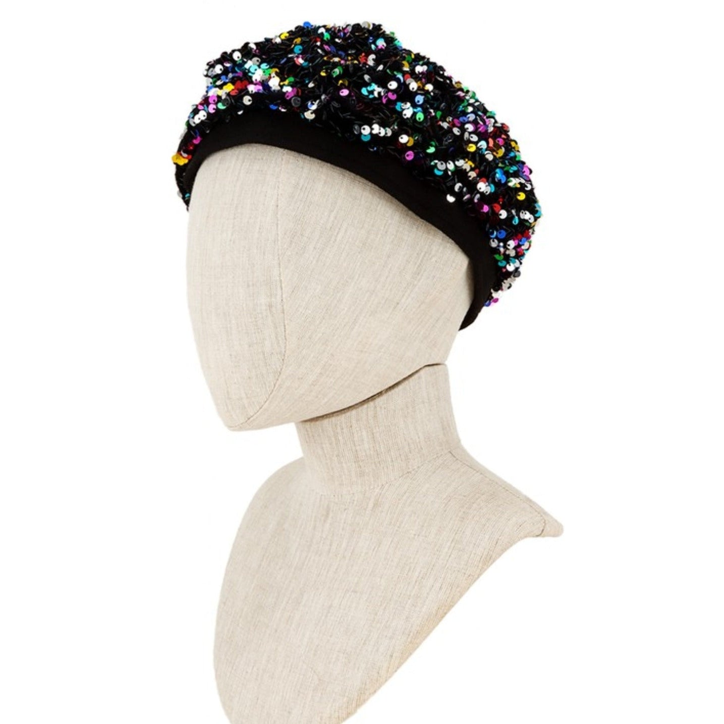 •Sparkly Party Sequin Beret•