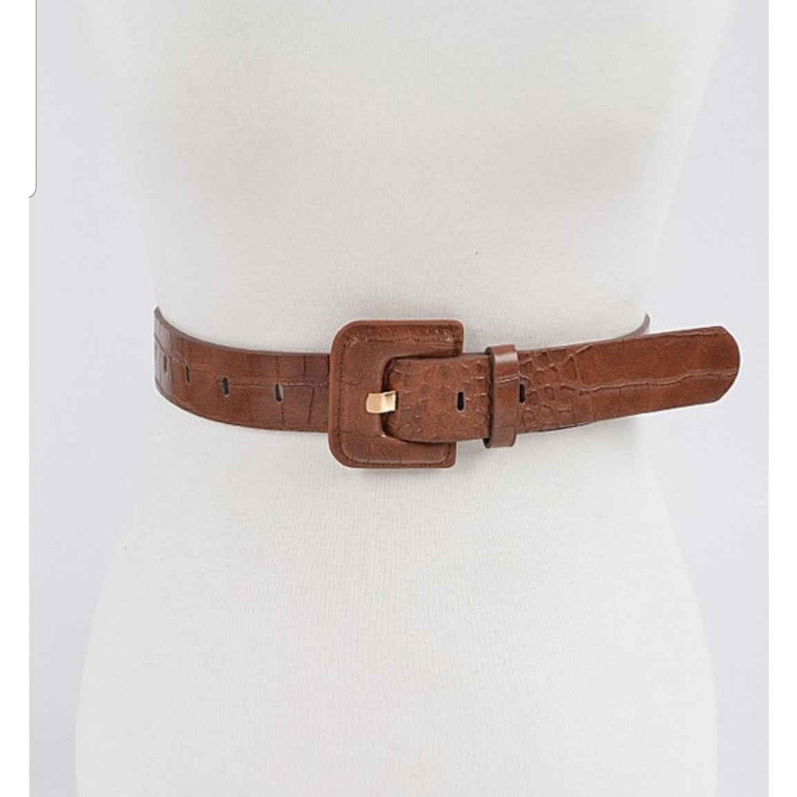 •Faux Croc Belt•